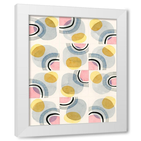 Wink White Modern Wood Framed Art Print by Galapon, Nikki