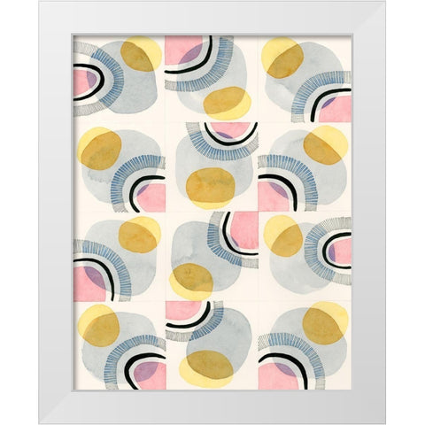Wink White Modern Wood Framed Art Print by Galapon, Nikki