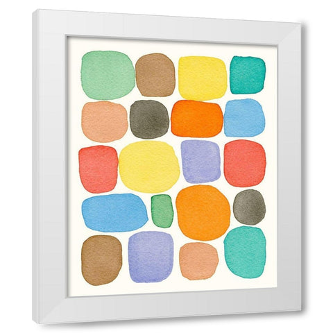 Swatches I White Modern Wood Framed Art Print by Galapon, Nikki