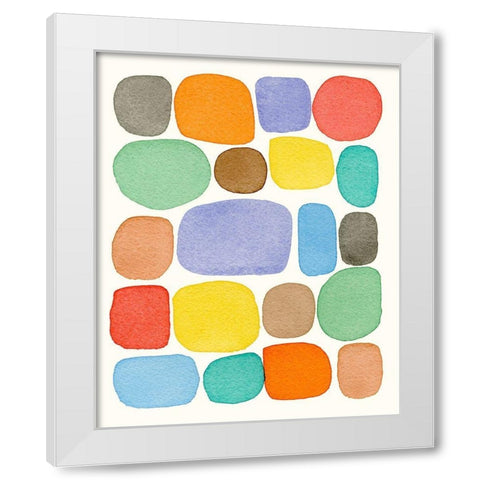 Swatches II White Modern Wood Framed Art Print by Galapon, Nikki