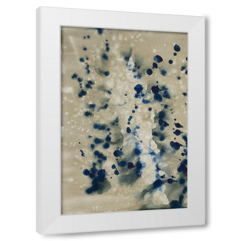 Lapis Merging I White Modern Wood Framed Art Print by Binder, Vanessa