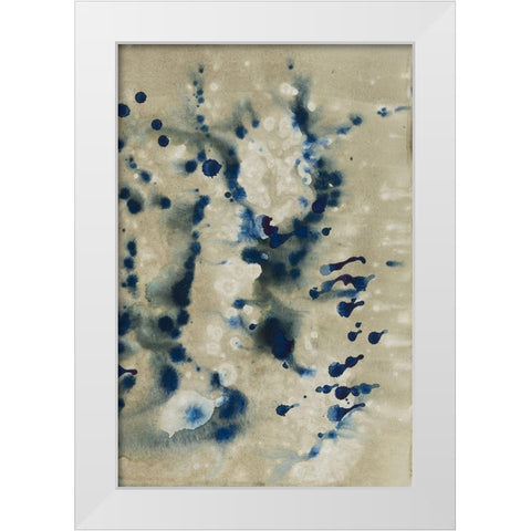 Lapis Merging II White Modern Wood Framed Art Print by Binder, Vanessa