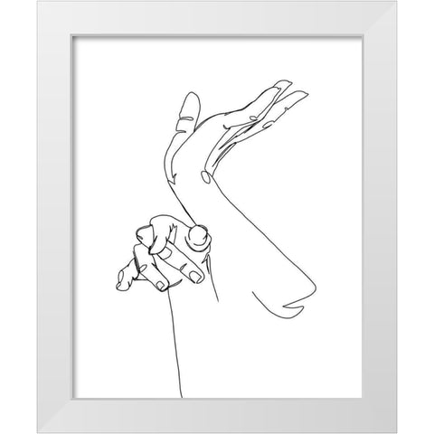 Magic Hands II White Modern Wood Framed Art Print by Popp, Grace