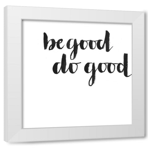 Simple Mantras I White Modern Wood Framed Art Print by Popp, Grace