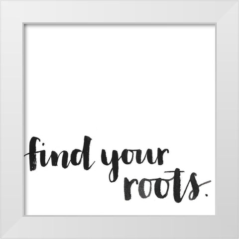 Simple Mantras III White Modern Wood Framed Art Print by Popp, Grace