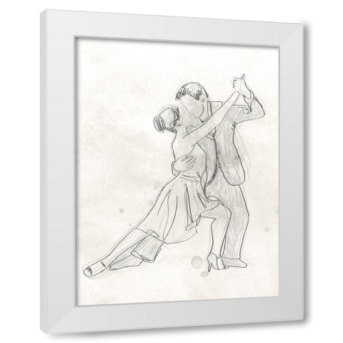 Vintage Ballroom II White Modern Wood Framed Art Print by Vess, June Erica