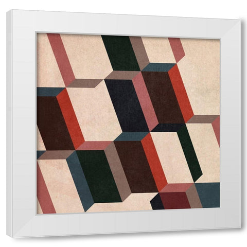 Radar Slant I White Modern Wood Framed Art Print by Vess, June Erica