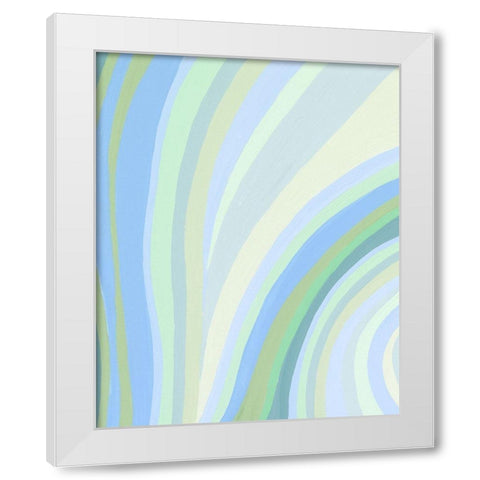 Natural Flow I White Modern Wood Framed Art Print by Moore, Regina