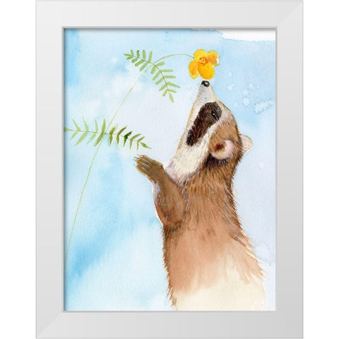 Baby Spring Animals II White Modern Wood Framed Art Print by Ludwig, Alicia