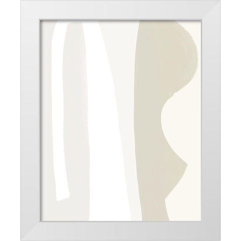Fundamental I White Modern Wood Framed Art Print by Borges, Victoria