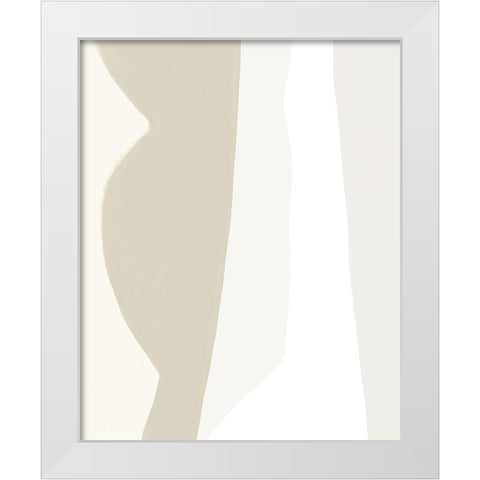 Fundamental II White Modern Wood Framed Art Print by Borges, Victoria