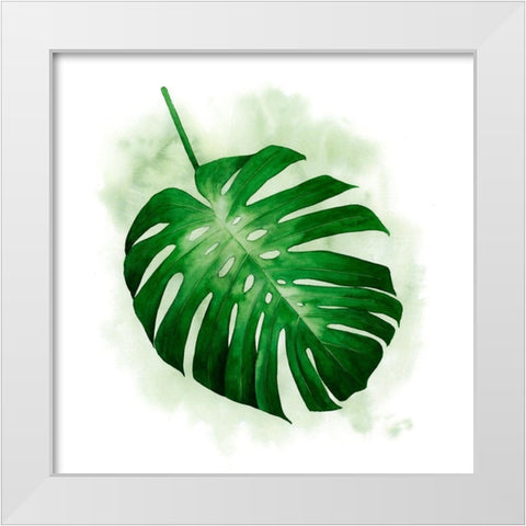 Palm Wash I White Modern Wood Framed Art Print by Popp, Grace