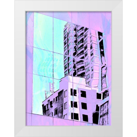 Urban Pastels I White Modern Wood Framed Art Print by Bane, Eva