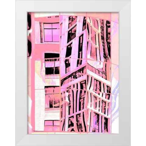 Urban Pastels II White Modern Wood Framed Art Print by Bane, Eva