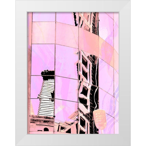 Urban Pastels III White Modern Wood Framed Art Print by Bane, Eva