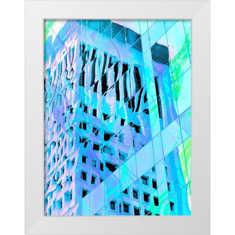 Urban Pastels IV White Modern Wood Framed Art Print by Bane, Eva