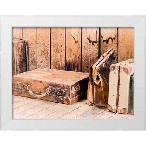 Travel Back in Time I White Modern Wood Framed Art Print by Bane, Eva