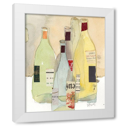 Wines and Spirits I White Modern Wood Framed Art Print by Dixon, Samuel