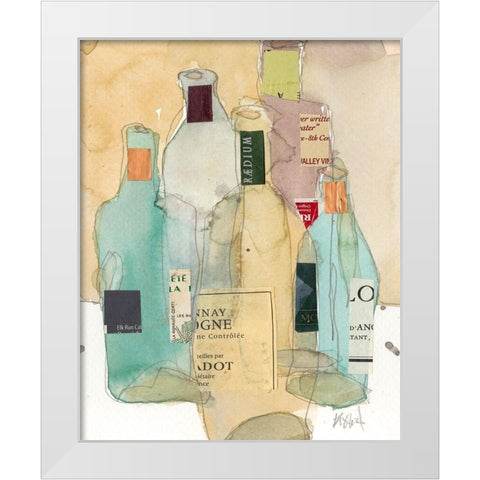 Wines and Spirits II White Modern Wood Framed Art Print by Dixon, Samuel