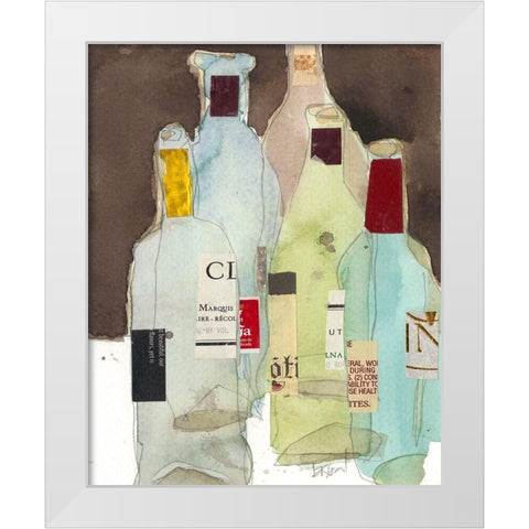 Wines and Spirits III White Modern Wood Framed Art Print by Dixon, Samuel