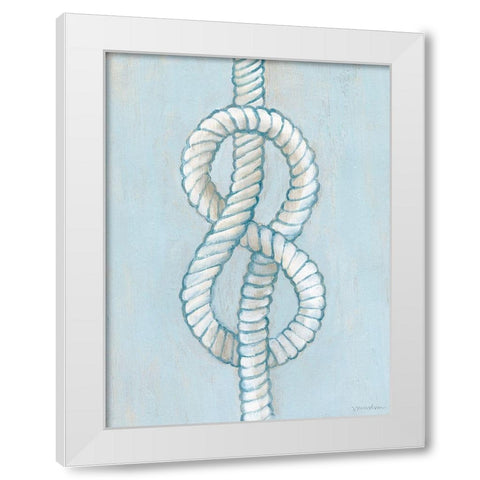 Starboard Knot II White Modern Wood Framed Art Print by Lam, Vanna