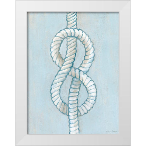 Starboard Knot II White Modern Wood Framed Art Print by Lam, Vanna