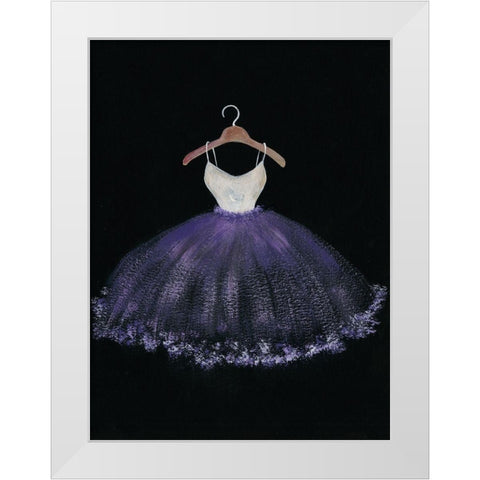 Pastel Tutu I White Modern Wood Framed Art Print by Moore, Regina