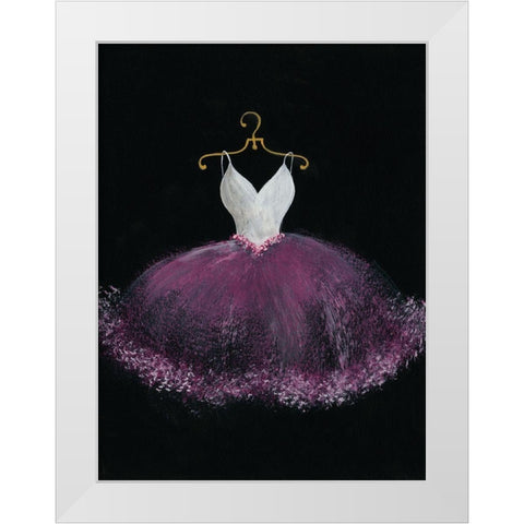 Pastel Tutu III White Modern Wood Framed Art Print by Moore, Regina