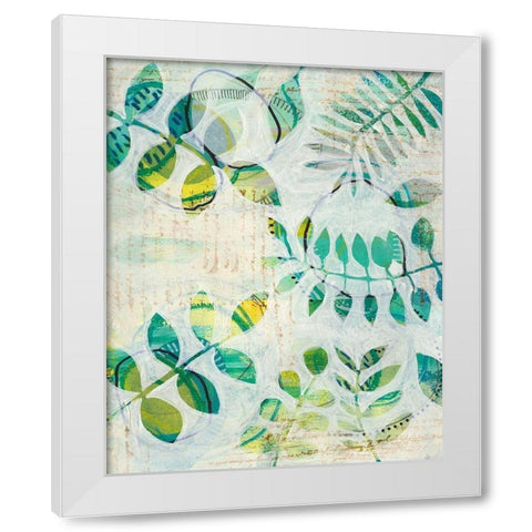 Leaf Relics II White Modern Wood Framed Art Print by Moore, Regina