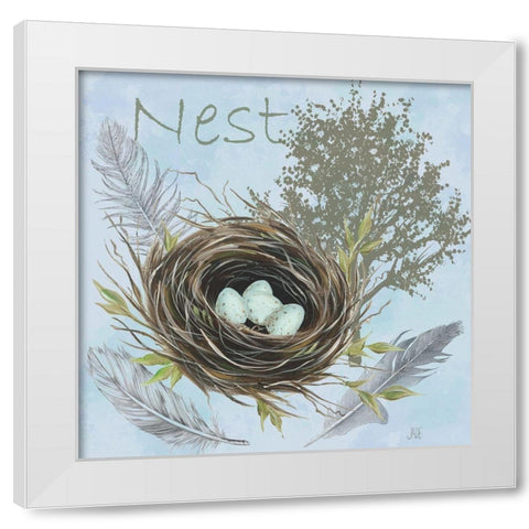 Nesting Collection I White Modern Wood Framed Art Print by Reynolds, Jade