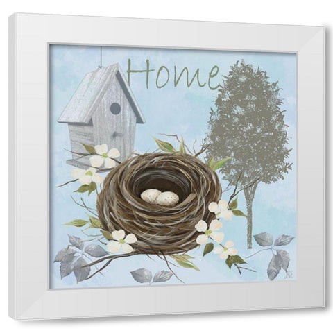 Nesting Collection II White Modern Wood Framed Art Print by Reynolds, Jade