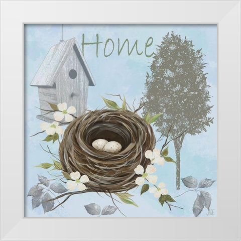 Nesting Collection II White Modern Wood Framed Art Print by Reynolds, Jade