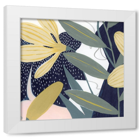 Flores Noche IV White Modern Wood Framed Art Print by Popp, Grace