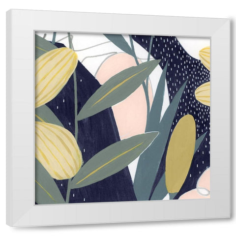 Flores Noche VI White Modern Wood Framed Art Print by Popp, Grace