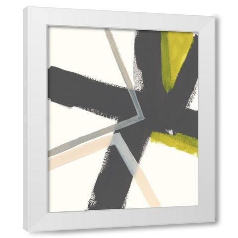 Linear Pulse II White Modern Wood Framed Art Print by Vess, June Erica