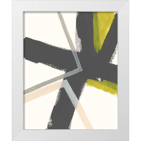 Linear Pulse II White Modern Wood Framed Art Print by Vess, June Erica
