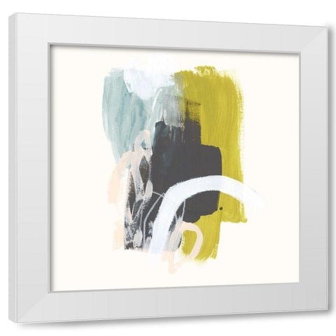 Mixed Metaphor II White Modern Wood Framed Art Print by Vess, June Erica