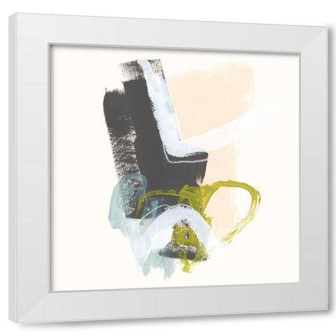 Mixed Metaphor III White Modern Wood Framed Art Print by Vess, June Erica