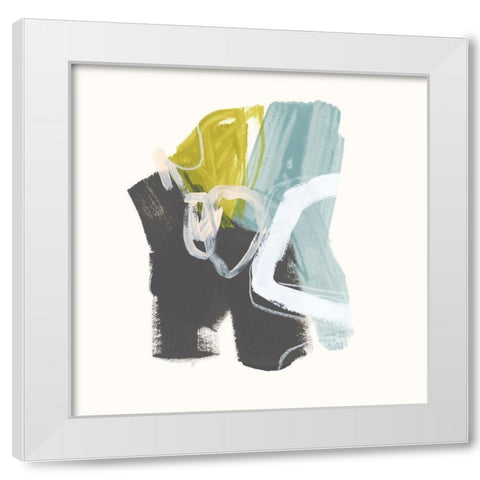 Mixed Metaphor IV White Modern Wood Framed Art Print by Vess, June Erica