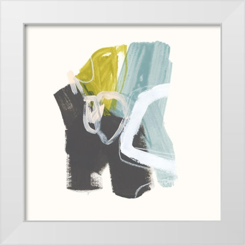 Mixed Metaphor IV White Modern Wood Framed Art Print by Vess, June Erica