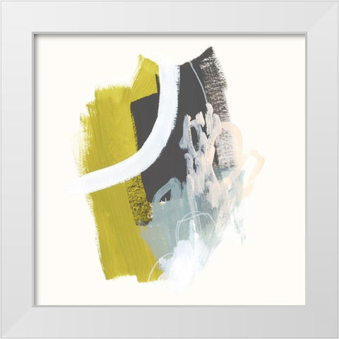 Mixed Metaphor IX White Modern Wood Framed Art Print by Vess, June Erica