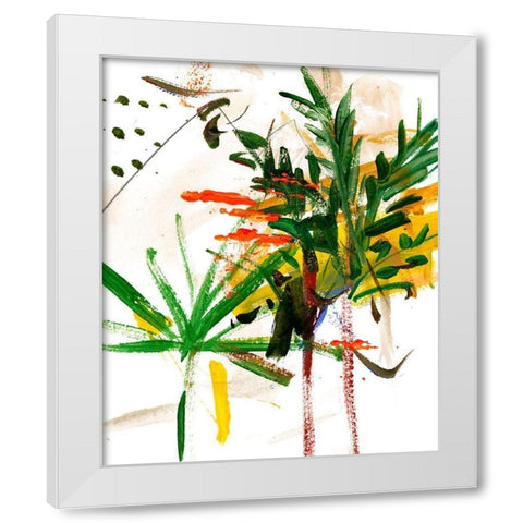 Jungle in My Heart I White Modern Wood Framed Art Print by Wang, Melissa
