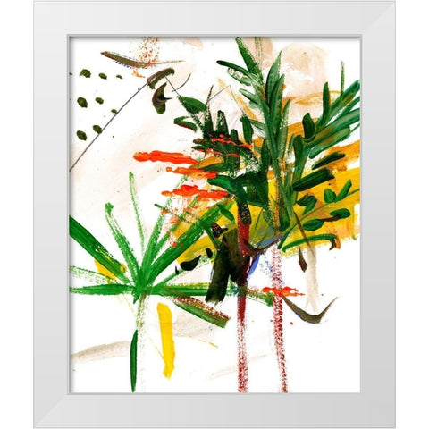 Jungle in My Heart I White Modern Wood Framed Art Print by Wang, Melissa