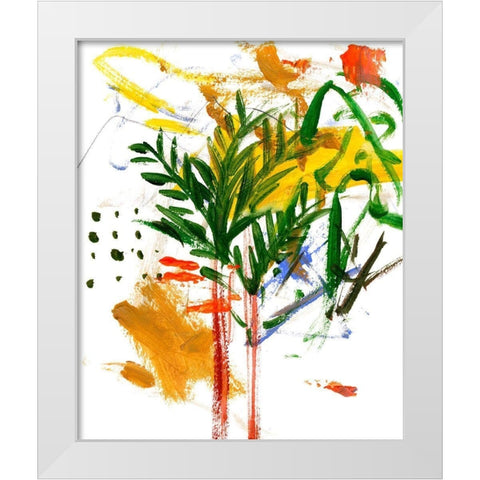 Jungle in My Heart II White Modern Wood Framed Art Print by Wang, Melissa