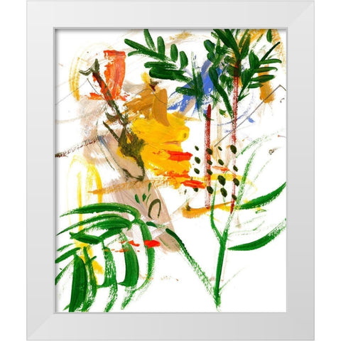 Jungle in My Heart IV White Modern Wood Framed Art Print by Wang, Melissa