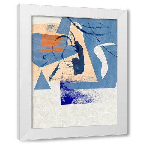 Night Fragment II White Modern Wood Framed Art Print by Wang, Melissa