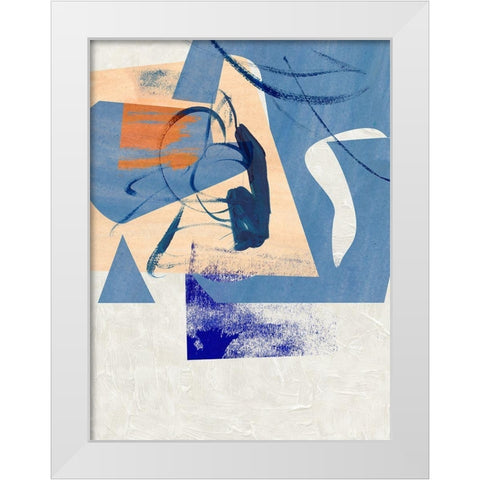 Night Fragment II White Modern Wood Framed Art Print by Wang, Melissa