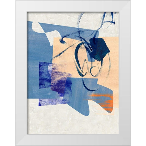 Night Fragment IV White Modern Wood Framed Art Print by Wang, Melissa