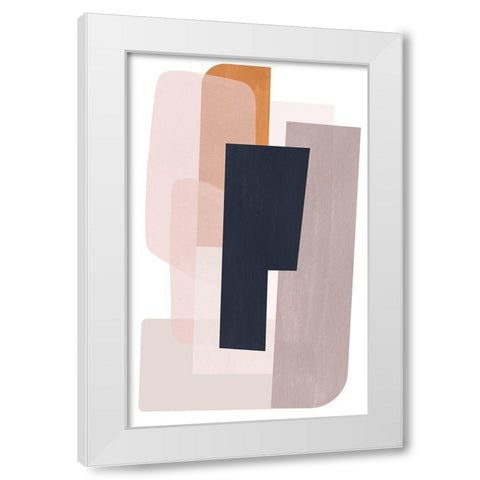 Embedded I White Modern Wood Framed Art Print by Scarvey, Emma