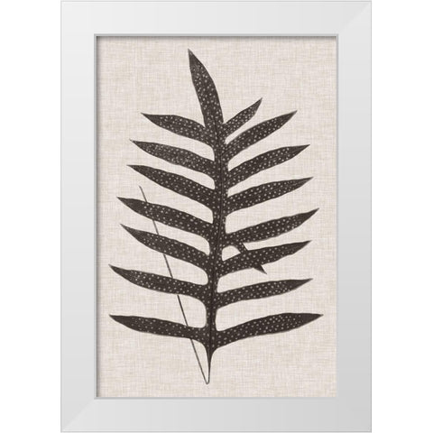 Custom Fern Family VIII (LG) White Modern Wood Framed Art Print by Lowe